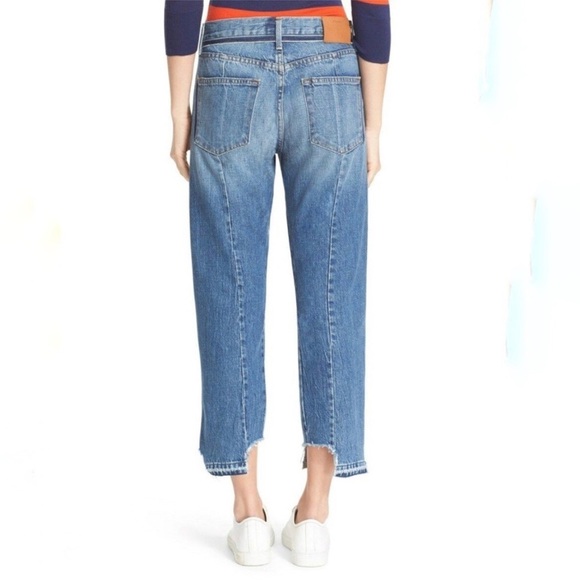 FRAME STEP HEM FRAYED DISTRESSED BUTTON FLY JEANS LE ORIGINAL SIZE 30 - Picture 14 of 14